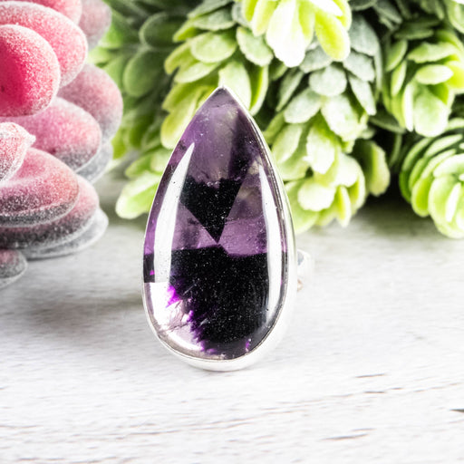 Amethyst Ring 32x16mm Size 7 - InnerVision Crystals