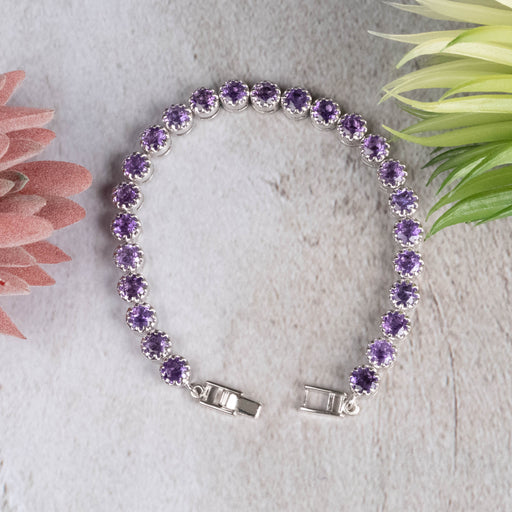 Amethyst Tennis Bracelet .925 - InnerVision Crystals