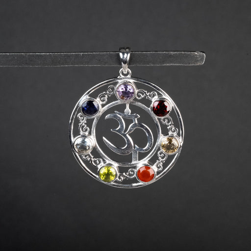 Aum / Om Chakra Pendant .925 Silver - InnerVision Crystals