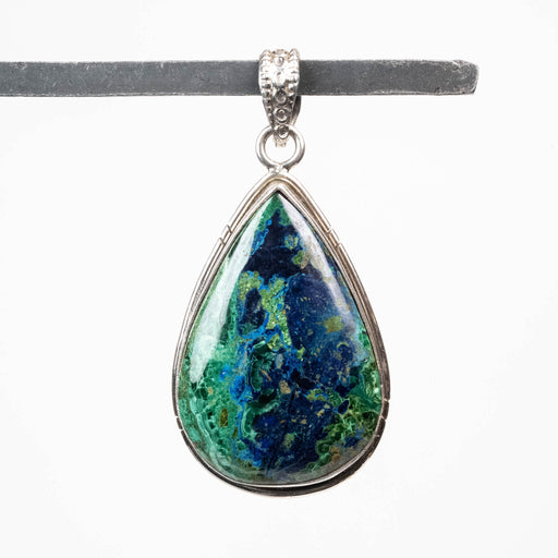 Azurite & Malachite Pendant 11.90 g 52x25mm - InnerVision Crystals