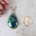 Azurite & Malachite Pendant 11.90 g 52x25mm - InnerVision Crystals