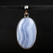 Blue Lace Agate Pendant 10.59 g 48x23mm - InnerVision Crystals