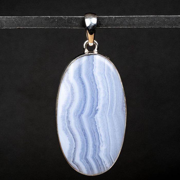 Blue Lace Agate Pendant 12.20 g 55x24mm - InnerVision Crystals