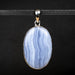 Blue Lace Agate Pendant 13.54 g 52x26mm - InnerVision Crystals