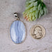 Blue Lace Agate Pendant 13.54 g 52x26mm - InnerVision Crystals