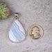 Blue Lace Agate Pendant 14.58 g 50x27mm - InnerVision Crystals