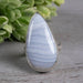 Blue Lace Agate Ring 28x14mm Size 7.5 Adjustable - InnerVision Crystals