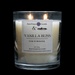 Candle with Herkimer Diamond + Amethyst | Vanilla Bliss - InnerVision Crystals