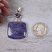 Charoite & Amethyst Pendant 14.33 g 54x31mm - InnerVision Crystals