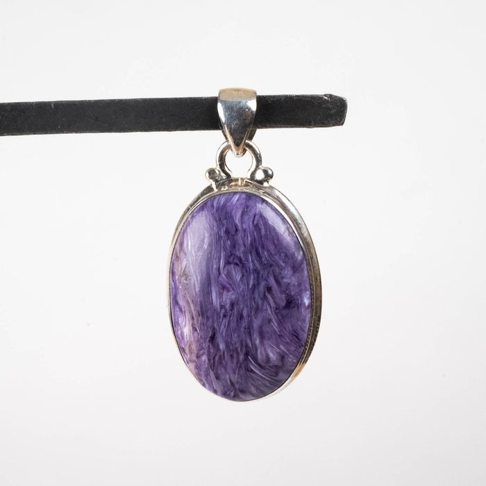 Charoite Pendant 7.39 g 40x19mm - InnerVision Crystals