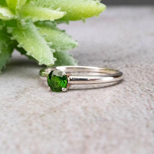 Chrome Diopside Ring 5.5mm Size 10 - InnerVision Crystals