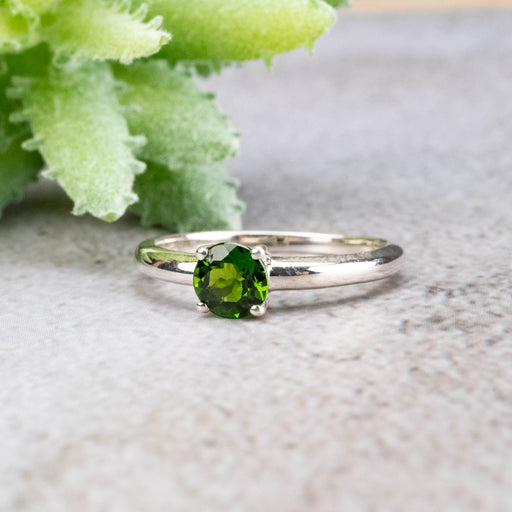 Chrome Diopside Ring 5.5mm Size 7 - InnerVision Crystals