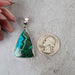 Chrysocolla & Malachite Pendant 11.26 g 46x23mm - InnerVision Crystals