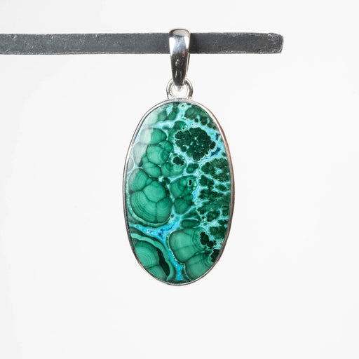 Chrysocolla & Malachite Pendant 13.36 g 50x22mm - InnerVision Crystals