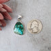 Chrysocolla & Malachite Pendant 6.12 g 32x17mm - InnerVision Crystals