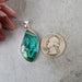 Chrysocolla & Malachite Pendant 8.21 g 45x17mm - InnerVision Crystals