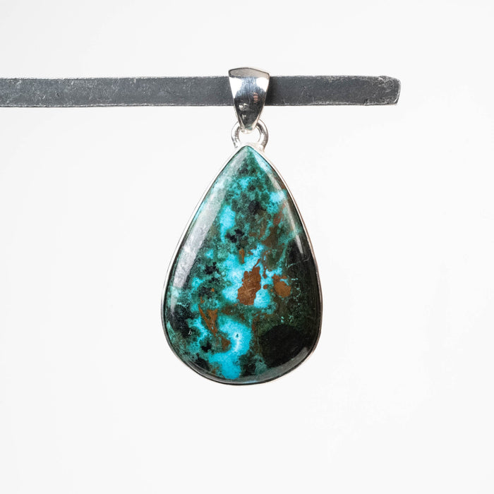 Chrysocolla & Malachite Pendant 8.80 g 43x22mm - InnerVision Crystals