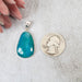 Chrysocolla Pendant 6.68 g 37x19mm - InnerVision Crystals