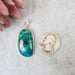 Chrysocolla Pendant 8.98 g 37x18mm - InnerVision Crystals