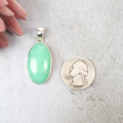 Chrysoprase Pendant 10.16 g 42x18mm - InnerVision Crystals