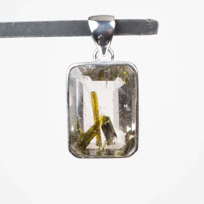 Epidote in Quartz Pendant 13.81 g 35x18mm - InnerVision Crystals