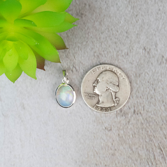 Ethiopian Opal Pendant 1.24 g 20x10mm - InnerVision Crystals