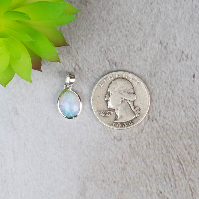 Ethiopian Opal Pendant 1.34 g 20x10mm - InnerVision Crystals