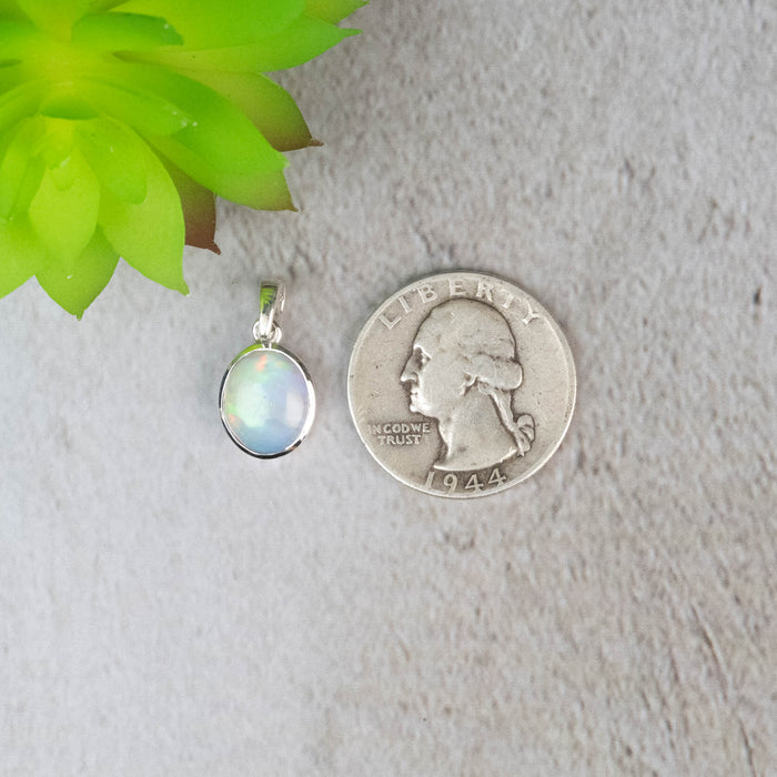 Ethiopian Opal Pendant 1.38 g 20x10mm - InnerVision Crystals