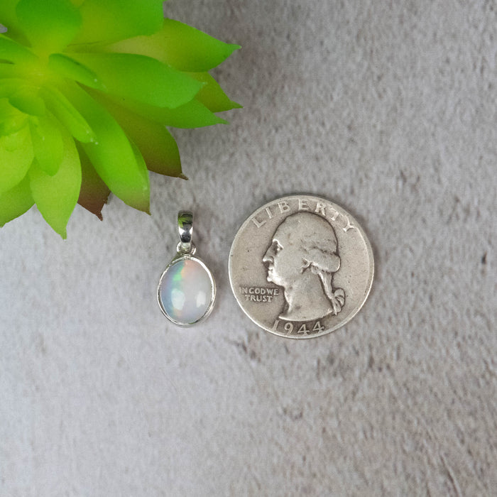 Ethiopian Opal Pendant 1.43 g 20x10mm - InnerVision Crystals