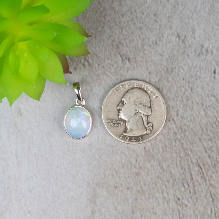 Ethiopian Opal Pendant 1.45 g 20x9mm - InnerVision Crystals