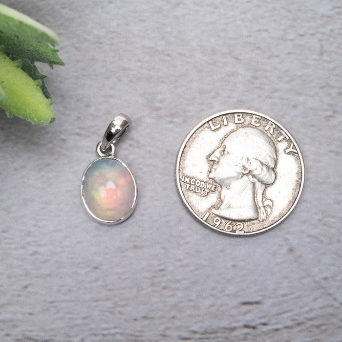 Ethiopian Opal Pendant 1.48 g 22x10mm - InnerVision Crystals