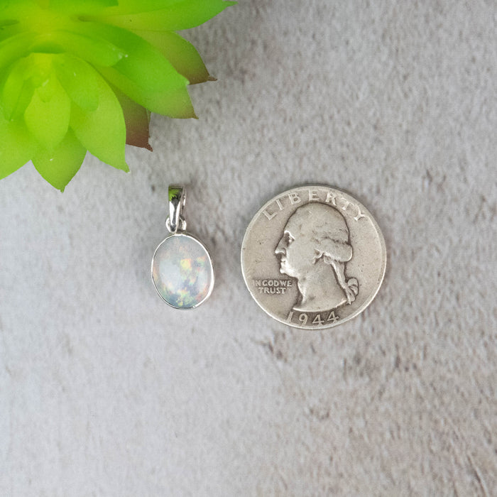 Ethiopian Opal Pendant 1.49 g 22x10mm - InnerVision Crystals