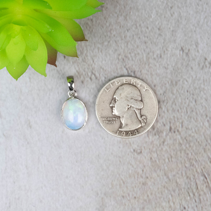 Ethiopian Opal Pendant 1.58 g 21x10mm - InnerVision Crystals