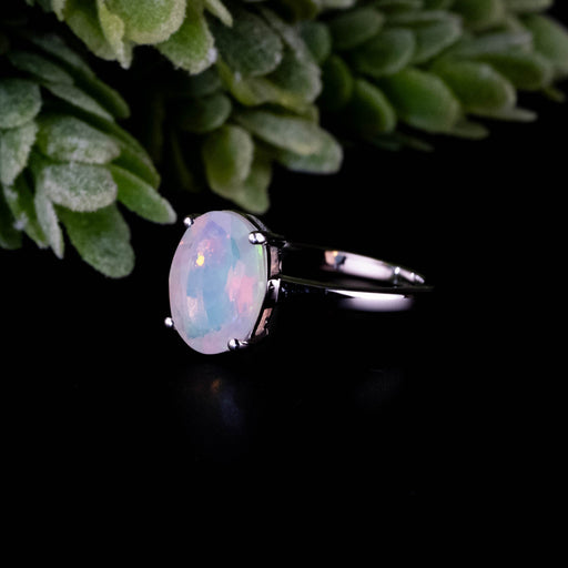 Ethiopian Opal Ring 10x7mm Size 6 - InnerVision Crystals