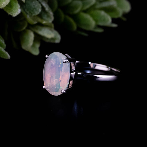 Ethiopian Opal Ring 10x7mm Size 7 - InnerVision Crystals