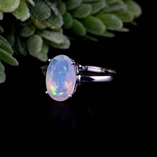 Ethiopian Opal Ring 10x7mm Size 7 - InnerVision Crystals