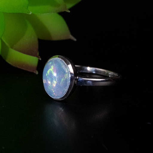 Ethiopian Opal Ring 10x7mm Size 8 - InnerVision Crystals