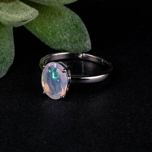 Ethiopian Opal Ring 10x7mm Size 9 - InnerVision Crystals