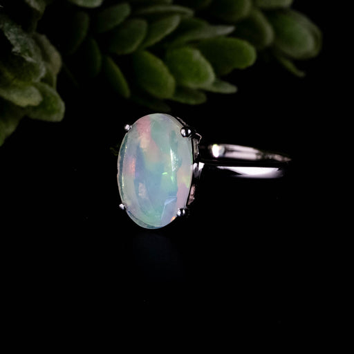 Ethiopian Opal Ring 11x7mm Size 8 - InnerVision Crystals