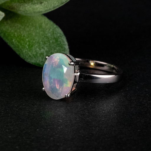 Ethiopian Opal Ring 11x8mm Size 8 - InnerVision Crystals