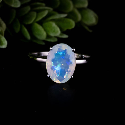 Ethiopian Opal Ring 11x8mm Size 8 - InnerVision Crystals