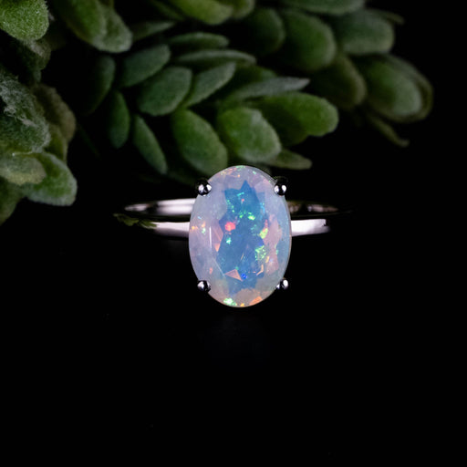 Ethiopian Opal Ring 11x8mm Size 8 - InnerVision Crystals