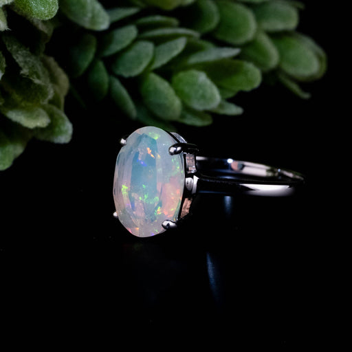 Ethiopian Opal Ring 11x8mm Size 8 - InnerVision Crystals