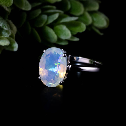 Ethiopian Opal Ring 11x8mm Size 8 - InnerVision Crystals