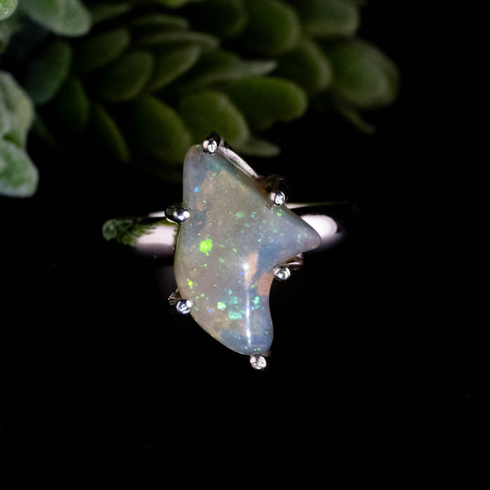 Ethiopian Opal Ring 11x8mm Size 8 - InnerVision Crystals