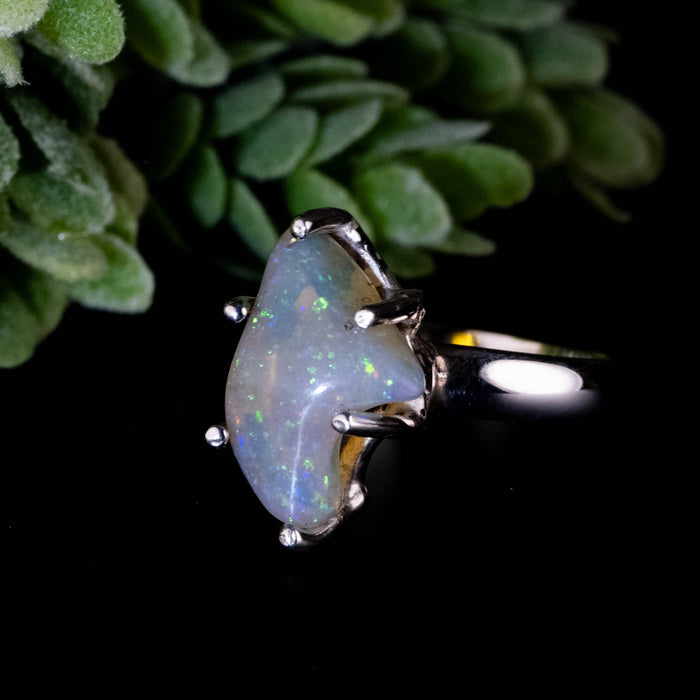 Ethiopian Opal Ring 11x8mm Size 8 - InnerVision Crystals