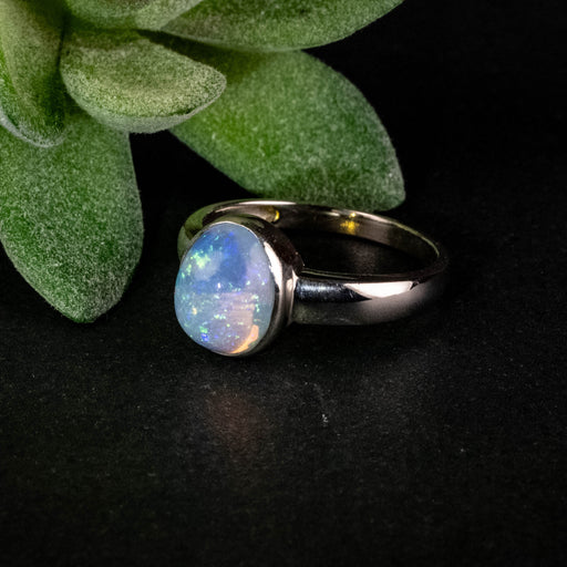 Ethiopian Opal Ring 11x9mm Size 10 - InnerVision Crystals