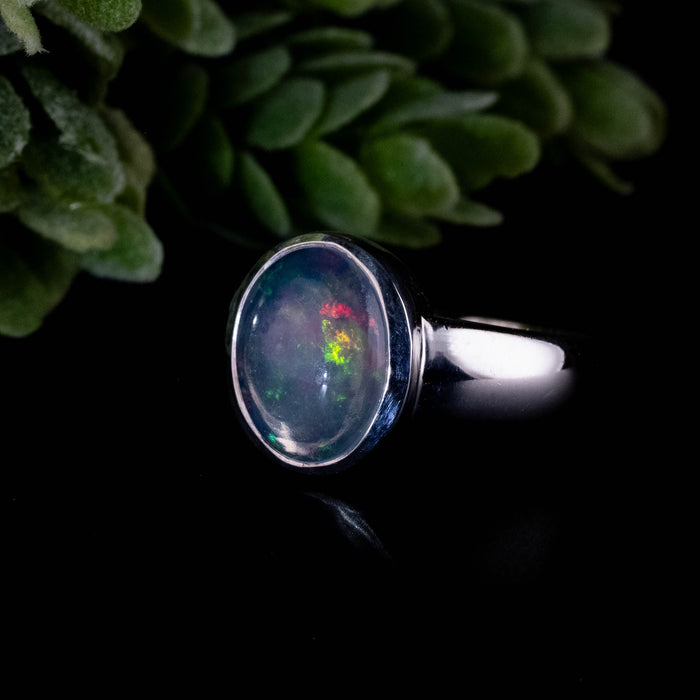 Ethiopian Opal Ring 11x9mm Size 8 - InnerVision Crystals