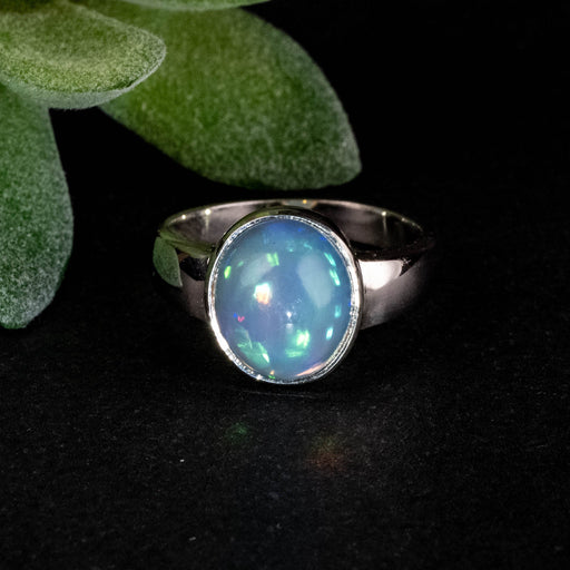 Ethiopian Opal Ring 11x9mm Size 8 - InnerVision Crystals