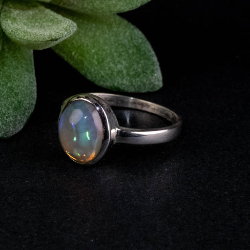 Ethiopian Opal Ring 11x9mm Size 9 - InnerVision Crystals